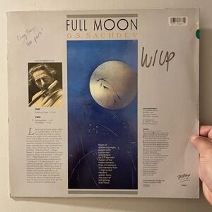 G.S. Sachdev - Full Moon LP vintage vinyl record new age